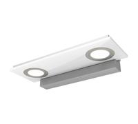 Evotec Lámpara LED de pared Pano de 2 llamas, blanco EC:EPREL:728250