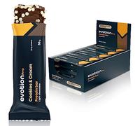 EVOTION PRO - Barritas Proteína (20 x 55g), Baja en azúcar, Baja en Calorías, 20g Proteína por Barrita, Protein Bar para Masa Muscular - Sabor Cookie Cream
