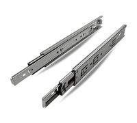 EVOTRADE Guías deslizantes H45 de bolas con apertura de empuje y apertura de empuje. Rieles de cajón con extracción total. Capacidad de carga: 50 kg (500 mm)