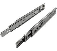 EVOTRADE Par de guías correderas H45 de bolas con cierre estándar - Rieles de cajón con extracción total - Carga 50 kg (550 mm)