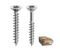 Evotrade Tornillos universales para madera Panelvit TSP de acero templado - autorroscantes, sin agujero previo - Gama completa - Galvanizados y lubricados - Anticorrosión (2,5 x 18 mm - 500 unidades)