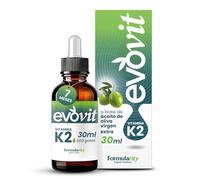 EVOVIT Vitamina K2 MK-7 Gotas 200 µg All-Trans 99,7+% 7 Meses (210 Dosis) - Alta Biodisponibilidad, Sin Azúcar, Gluten, Lactosa, Vegano - 3 Gotas al Día, Huesos y Músculos