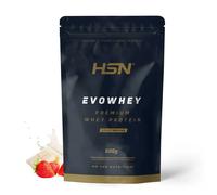 Evowhey HSN - 500g Strawberry - White Chocolate - Concentrado de Proteína de Suero, Whey Protein Concentrate (WPC), Batido de Proteínas Whey, Proteina en Polvo
