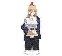 EVRNSAD Figura de acrílico Anime Premium para Chainsaw Man, 16cm Figura Anime Soporte de Acrílico De Dos Caras Colección Juego decoración de Mesa,17