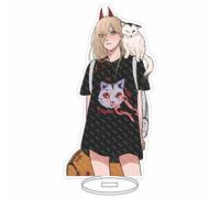 EVRNSAD Figura de acrílico Anime Premium para Chainsaw Man, 16cm Figura Anime Soporte de Acrílico De Dos Caras Colección Juego decoración de Mesa,37