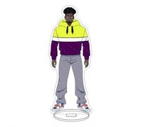 EVRNSAD Figura de acrílico Anime Premium para Let's Play, 16cm Figura Anime Soporte de Acrílico De Dos Caras Colección Juego decoración de Mesa,14