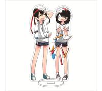 EVRNSAD Figura de acrílico Anime Premium para My Clueless First Friend, 15cm Figura Anime Soporte de Acrílico De Dos Caras Colección Juego decoración de Mesa,4