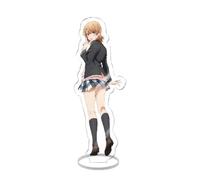 EVRNSAD Figura de acrílico Anime Premium para My Youth Romantic Comedy Is Wrong, As I Expected, 15cm Figura Anime Soporte de Acrílico De Dos Caras Colección Juego decoración de Mesa,37