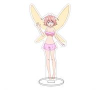 EVRNSAD Figura de acrílico Anime Premium para The Daily Life of a Reborn Cat Knight and an Elf Girl, 16cm Figura Anime Soporte de Acrílico De Dos Caras Colección Juego decoración de Mesa,3