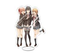 EVRNSAD Figura de acrílico Anime Premium para The Masterful Cat Is Depressed Again Today, 15cm Figura Anime Soporte de Acrílico De Dos Caras Colección Juego decoración de Mesa,3