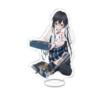 EVRNSAD Figura de acrílico Anime Premium para The Masterful Cat Is Depressed Again Today, 15cm Figura Anime Soporte de Acrílico De Dos Caras Colección Juego decoración de Mesa,21