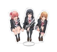 EVRNSAD Figura de acrílico Anime Premium para The Masterful Cat Is Depressed Again Today, 15cm Figura Anime Soporte de Acrílico De Dos Caras Colección Juego decoración de Mesa,4