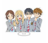EVRNSAD Figura de acrílico Anime Premium para Your Lie in April, 16cm Figura Anime Soporte de Acrílico De Dos Caras Colección Juego decoración de Mesa,1