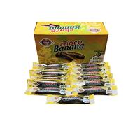 Evropa Choco - Caja de regalo con 50 piezas de recuerdos retro desde 1882. Choco Banana con chocolate negro 53% cacao. Sin gluten, color natural y sin gelatina. Caja con 50 piezas, 850 g / 1 lb 14 oz