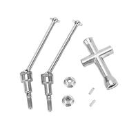 EVTSCAN 1/16 RC Car CVD Ejes de transmisión, Acero de Alta Resistencia, Transferencia de Potencia Suave, tracción Mejorada, fácil instalación, para un Mejor Rendimiento del Coche