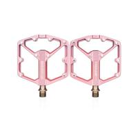 EVTSCAN 1 par de Pedales de Bicicleta de aleación de Aluminio con 3 rodamientos, Pedales Planos de 9/16 Pulgadas con Clavos Antideslizantes para Bicicleta de montaña y Carretera