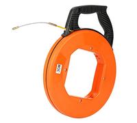 EVTSCAN-30m Cinta de pescado de fibra de vidrio no conductora en carrete Herramienta para tirar de cables Extractor de cables eléctricos