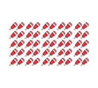 EVTSCAN Accesorios de Prueba eléctrica de Larga Vida útil, Descarga de Alta Corriente, Conector Tipo Banana de Cobre Chapado en Oro (Red)