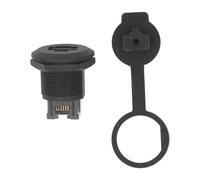 EVTSCAN Acoplador de Montaje en Panel Conector de Paso LAN Ethernet EP-RJ45 a Prueba de Agua para la Industria