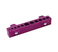 EVTSCAN Aleación Aluminio 1 Par Mordazas para Eje Bicicleta Herramienta Sujeción, con 11 Orificios Tamaño para Ejes 5 a 16 mm, para Sujetar el Eje Cubo Rueda, Husillo Pedal, Tubo Horquilla Suspensión