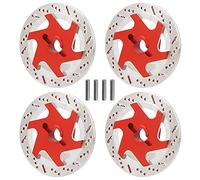 EVTSCAN Aleación de Aluminio CNC Accesorios de Disco de Freno simulado Fit Universal RC Car 1:10 (Red)