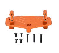 EVTSCAN Aleación de Aluminio Dirección del servo Soporte Base de Soporte de Baja Densidad Resistencia Resistente de Desgaste Long Long Lave LMT Modificación de Camiones Partes (Orange)