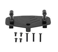 EVTSCAN Aleación de Aluminio Dirección del servo Soporte Base de Soporte de Baja Densidad Resistencia Resistente de Desgaste Long Long Lave LMT Modificación de Camiones Partes (Black)