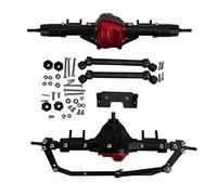 EVTSCAN Aleación de Aluminio Negro del Eje Trasero para el Auto de Escalada 1/10 RC SCX10 D90 Modelo Piezas de Juguete Piezas de transmisión