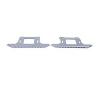 EVTSCAN Aleación de Aluminio Par de Accesorios de Placa de reposapiés de Pedal Lateral para Axial SCX10 1/10 RC Car CARRADOR Plata B Placa de Pedal Lateral RC Negro (Sliver B Type)