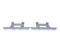 EVTSCAN Aleación de Aluminio Par de Accesorios de Placa de reposapiés de Pedal Lateral para Axial SCX10 1/10 RC Car CARRADOR Plata B Placa de Pedal Lateral RC Negro (Sliver A Type)