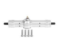 EVTSCAN Aleación de Aluminio Puente Trasero Conjunto de Eje Accesorio RC Part de camión para WPL D12 1/10 Camiones RC RC (Silver B)