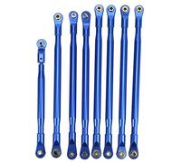 EVTSCAN Barra de Enlace de Enlace de la Barra de extracción de Aluminio Barra de estabilización para Axial SCX6 JLU 1/6 RC Levants Camber (Azul)