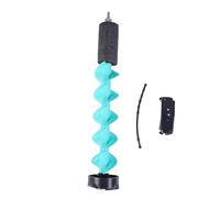 EVTSCAN Barrena de Hielo de 5 Pulgadas con Punta de localización, Broca eléctrica de Nailon Flotante para Invierno, Capa de Hielo Gruesa de Aguas Profundas, Azul