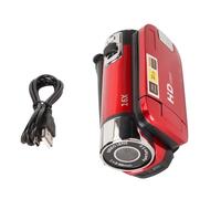 EVTSCAN Cámara Digital 1080p 16MP HD 16X Zoom Anti Shake Camera Hommald LED Light Light (Red)