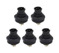 EVTSCAN Conector Industrial IP67 de 4 Pines, Hebilla E7, Montaje Trasero, Cable de aviación eléctrica, Enchufe rápido, 5 uds.