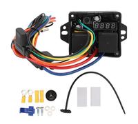EVTSCAN Controlador de Ventiladores Digitales, Kit de Interruptor de Control de Ventilador eléctrico de Temperatura Ajustable de 12V
