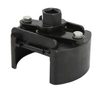 EVTSCAN Extractor de filtro de aceite, llave para filtro de aceite en forma de U, 2 garras, acero fundido ajustable, universal para filtros de combustible de 80-105 mm