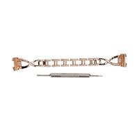 EVTSCAN Galaxy Watch Band Zinc aleación Bling Bling Strap Strap Strap reemplazo de hombres Mujeres para Galaxy Smartwatch Straps (Rosy Gold)