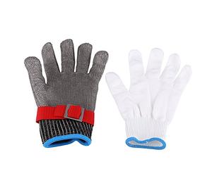 EVTSCAN GUANTE DE MALLA RESISTENTE A CORTES DE ACERO INOXIDABLE SS304 HERRAMIENTA DE PROTECCIÓN DE CARNICERO PARA EL TRABAJO DE SEGURIDAD PARA MERCADOS INDUSTRIALES Y DE PROCESAMIENTO DE