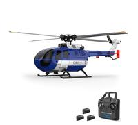 EVTSCAN Helicóptero de Control Remoto Giroscopio de 6 Ejes 2.4G 4CH Single Propeller Aileron Helicóptero con posicionamiento de Flujo óptico Alarma de bajo Voltaje para Vuelo Estable (3 Battery)