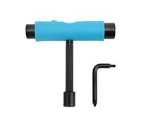 EVTSCAN - Herramienta en T para monopatín, Llave para Patines de 3 Agujeros, para Reparar, Ajustar, Volver a Montar, Compatible con patinetas, longboards, minicruceros, Patines de Ruedas(Azul)