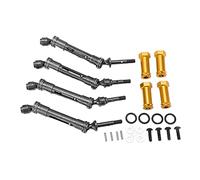 EVTSCAN Juego de acopladores de Eje de transmisión CVD para Coche RC, cardán, Eje Delantero y Trasero, Kit combinador para camión Corto Traxxas Slash 727 (Orange)
