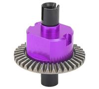 EVTSCAN Juego de Engranajes diferenciales de Metal Eficiencia de conducción Estable Profesional Mejorar el Rendimiento para 1/10 RC Cars HSP 94122 94123 (Purple)