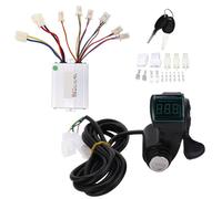 EVTSCAN Kit de Controlador de Bicicleta eléctrica 48V 350W Pantalla de energía Alta de Seguridad Kit de Controlador de Motor de Bicicleta Estable para Triciclo de Scooter