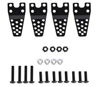 EVTSCAN Kit de elevación de Montaje de Choque Inferior de Aluminio Conjunto de Montaje de automóvil de Control Remoto Axial SCX10 Montaje roscado (Negro)