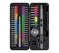 EVTSCAN Kit de herramientas de destornillador con mango eléctrico y manual, 50 puntas de acero S2 para desmontaje de mantenimiento diario