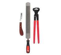EVTSCAN Kit de Herramientas para Cortar pezuñas de herrador de Caballos, Herramientas Profesionales para Recortar pezuñas de Caballos, Tijeras para Metal, Cortador de Pinzas para herradores