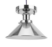 EVTSCAN Lámpara de Techo, lámpara de Techo de un Solo Cabezal Industrial Vintage E27 para Sala de Estar, balcón, Pasillo 85-265 V