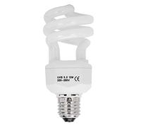 EVTSCAN Lámparas ahorradoras de energía Bombilla UVB, Reptil Lámpara ahorradora de energía UVB Tortuga Lagarto Planta de suplemento de Calcio Luz Ultravioleta(5.0 20w)