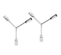EVTSCAN Llave de tubo de 3 vías, herramienta de acero de vanadio tipo Y, reparación de automóviles, 2 uds.